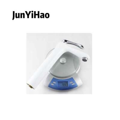 Modern style bathroom wash basin mixer brass single chrome handle white faucet