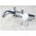 Wall mounted single handle bathroom rain shower faucet set
