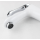 Modern style bathroom wash basin mixer brass single chrome handle white faucet