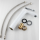 Modern style bathroom wash basin mixer brass single chrome handle white faucet