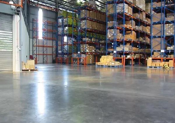 Warehouse seal curing agent floor