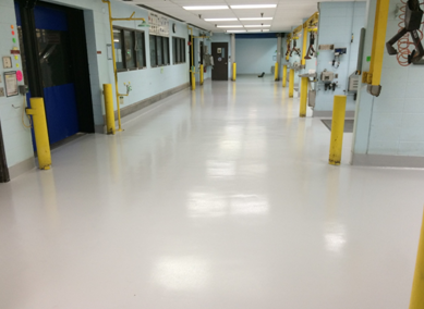 Two-component solvent-free self-leveling polyurethane floor