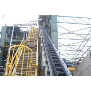 China brand Steep Inclined Belt Conveyor System/ Large Angle Conveyor/Large inclined  belt conveyor