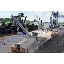 Barge loading belt conveyors designed by mobile solution