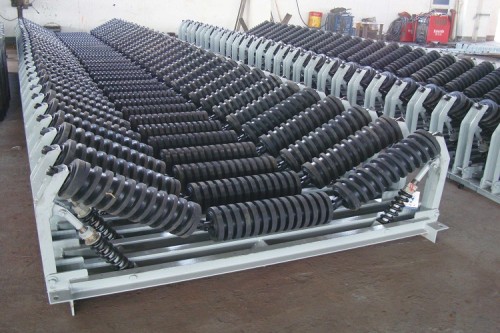 Ударные лодыри, установленные в точке загрузки конвейеров