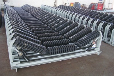 Impact Idlers installed at conveyors loading point good buffering function China Brand