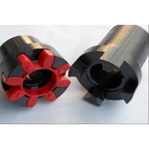 Plum-shaped elastic coupling used for belt conveyor