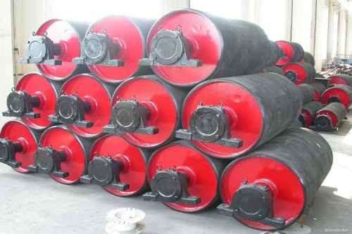 Different size Return Pulley used for belt conveyor tail part
