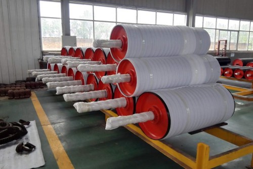 Different size Return Pulley used for belt conveyor tail part