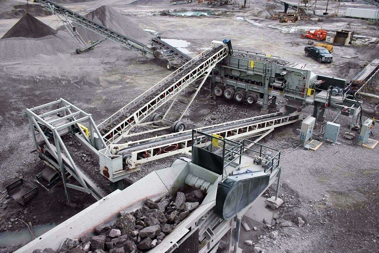mobile conveyor used crushing plant