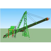 Transportador de banda en voladizo para la solución de carga o apilamiento del puerto fluvial interior