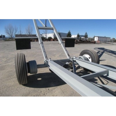 Powered extendable truck / barge loading telescopic belt conveyor