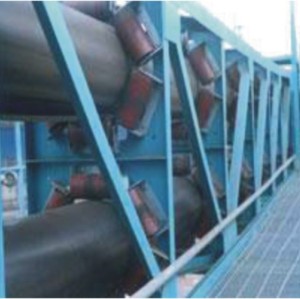 KP Pipe Belt Conveyor used in coal, mineral ore stone, grains, cement