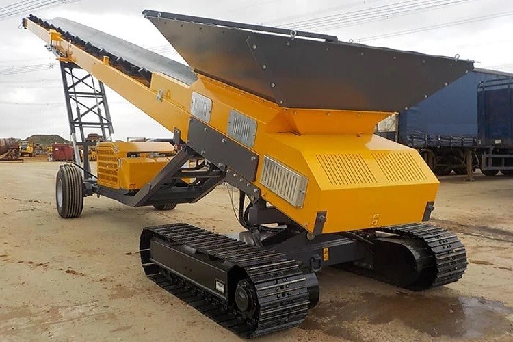 tracked mounted mobile belt conveyor