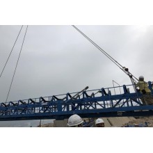 SKE belt conveyors under installation in Shigu Chau, Hongkong