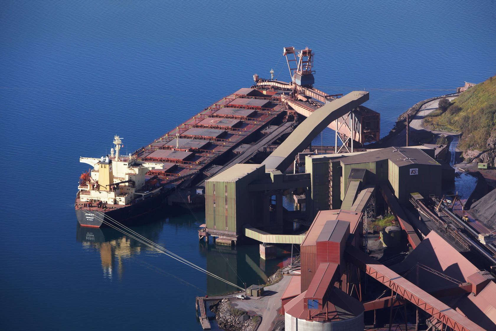 SKE belt conveyor for barge loading