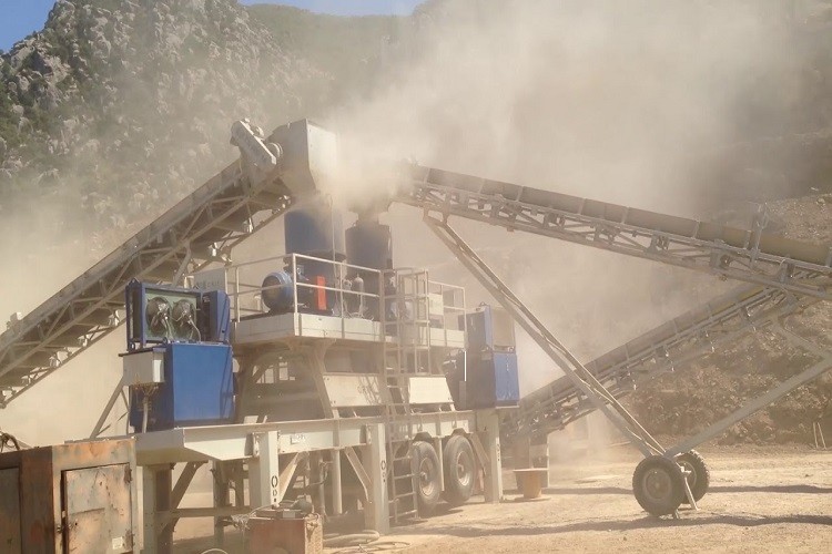 mobile belt conveyor for stone crushing plant