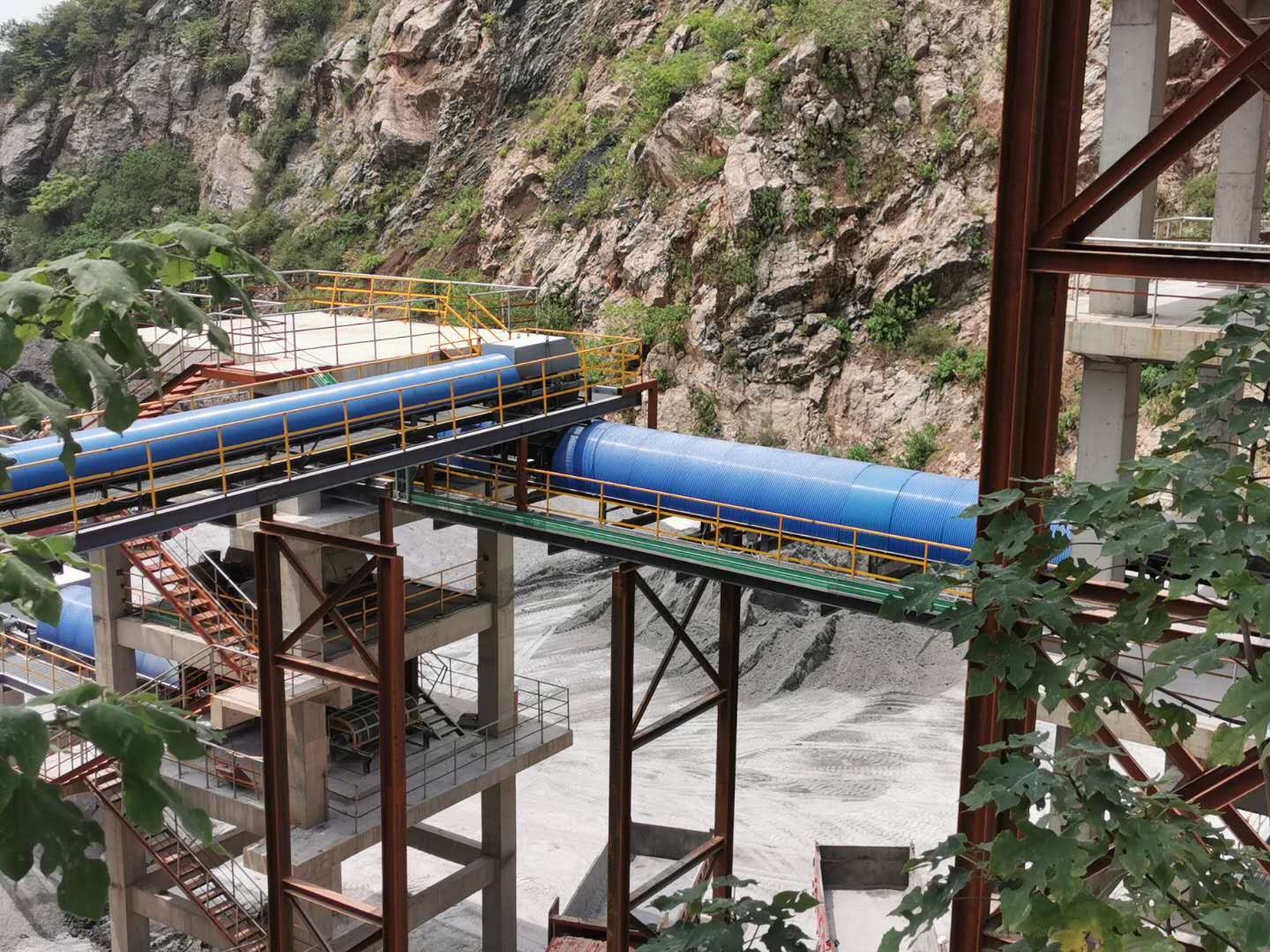 belt conveyor for tailing mine processing
