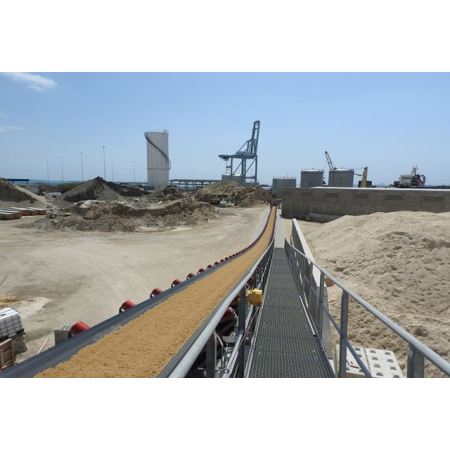 Bulk Material Handling Equipment Overland Belt Conveyor for Long distance