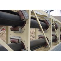 High Efficient and Friendly Pipe Belt Conveyor System for Long Distant Processing Plant