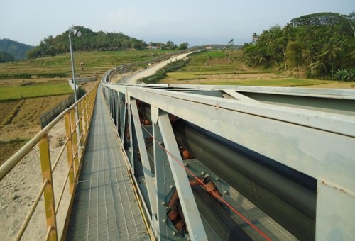 Sistema de cinta transportadora de tubería KP para transporte de larga distancia