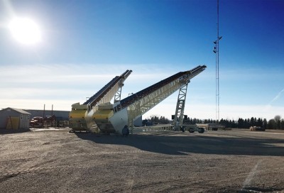 SKE Manufacturer Mobile Telescopic Belt Conveyor Systems for Conveying Bulk Materials