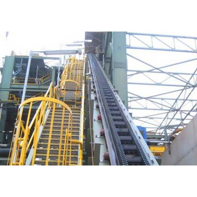 KS Large Inclined Corrugated Sidewall Belt Conveyor systems for Concrete Aggregate