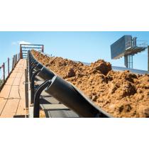 Dirt Conveyor System for Tansferring Soil Aggregate Sand