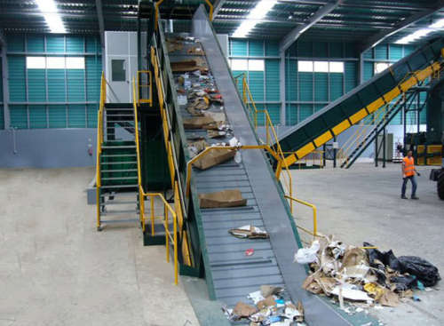 Municipal Solid Waste Conveyor for Paper, Plastic, Glass
