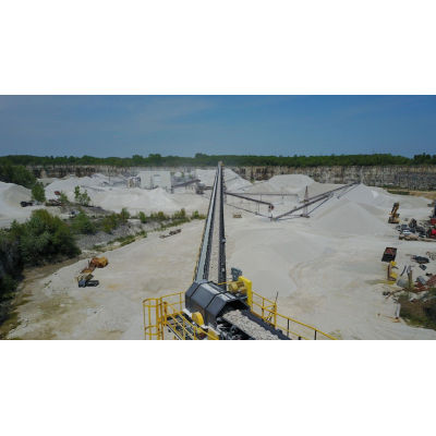 Sand Belt Conveyor used in Sand Making Plant and Sand Stockyard