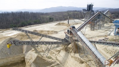 Sand Belt Conveyor used in Sand Making Plant and Sand Stockyard