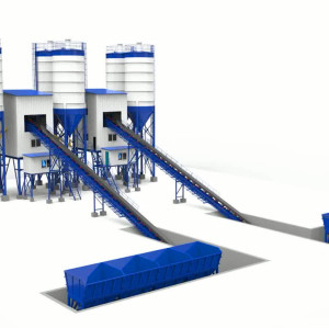 Belt Conveyor In Mixing Station for Aggregate Concrete