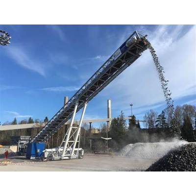 Heavy Duty Belt Conveyor Systems for Rock Coal Mineral Processing Plant