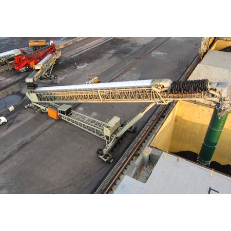 Portable Radial Stacking Belt Conveyor for Aggregate Transportation