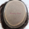 remy hair human hair wigs no knot base lace  men top piece/closure