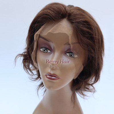 human hair full lace wig silk base