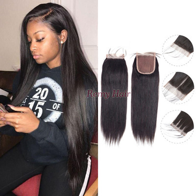 straight human hair with closure humain hair with closure