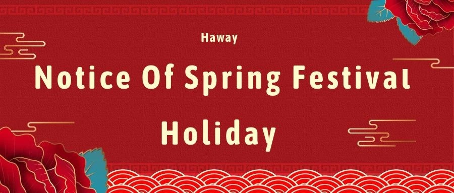 Haway Aviso de vacaciones del festival de primavera