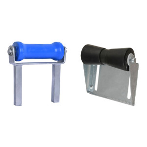 Quilla ajustable y soportes de rodillos para remolques de barcos