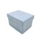 Luxury custom square blue cardboard gift box lids and high gloss blue cardboard boxes packaging