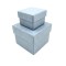 Luxury custom square blue cardboard gift box lids and high gloss blue cardboard boxes packaging