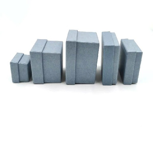 Luxury custom square blue cardboard gift box lids and high gloss blue cardboard boxes packaging