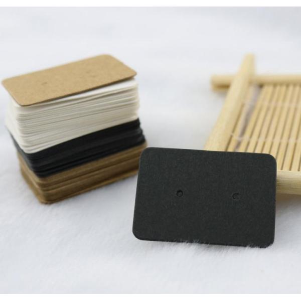 Custom Square Kraft Paper Earring Cards