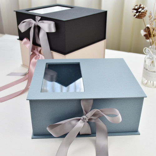 High-End Printing Carton Gift Box Storage Box with PVC Window