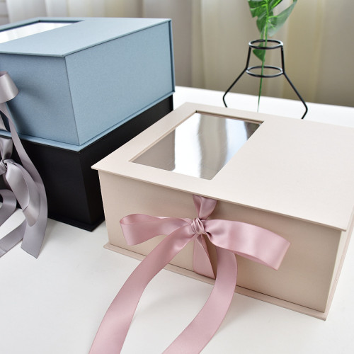 High-End Printing Carton Gift Box Storage Box with PVC Window