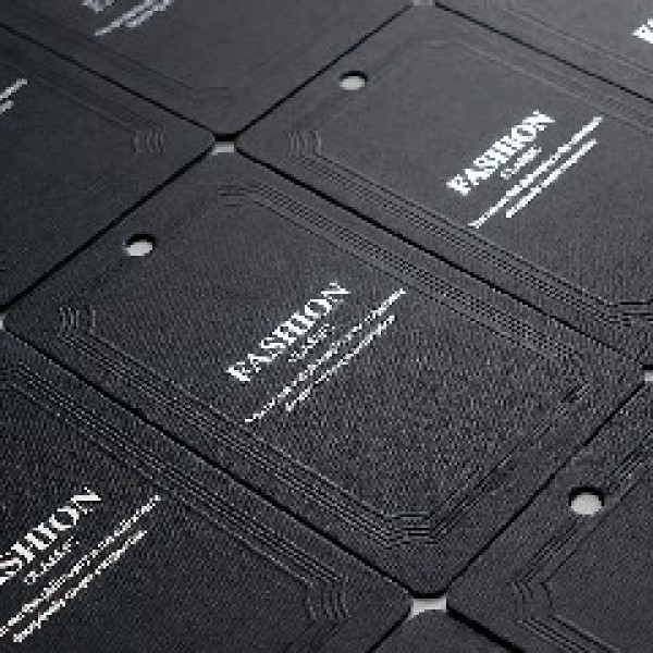 Black High-End Clothing Packaging Display Brand Tag Tag Cards