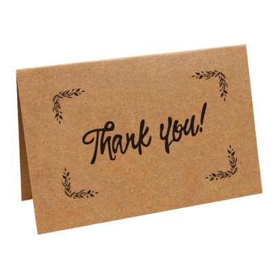 Custom Kraft Paper Greeting Cards