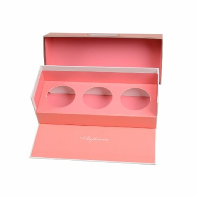 Custom Printed Logo Paper Packing Box Packing Box with Round Die Cut