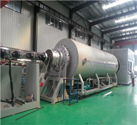 Φ1680 mm Vacuum Calibrating Anticorrosion and Insulation Pipe Making Machine Line