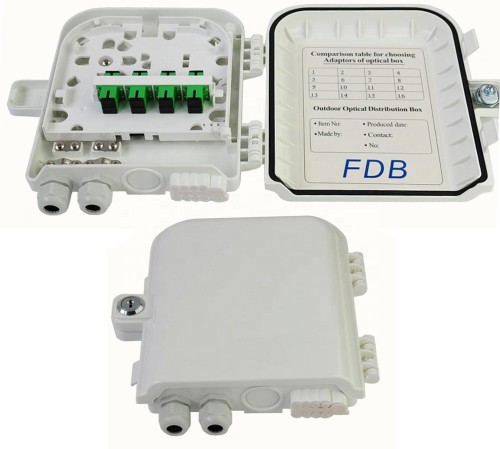 Caja de distribución de fibra óptica de 16 núcleos